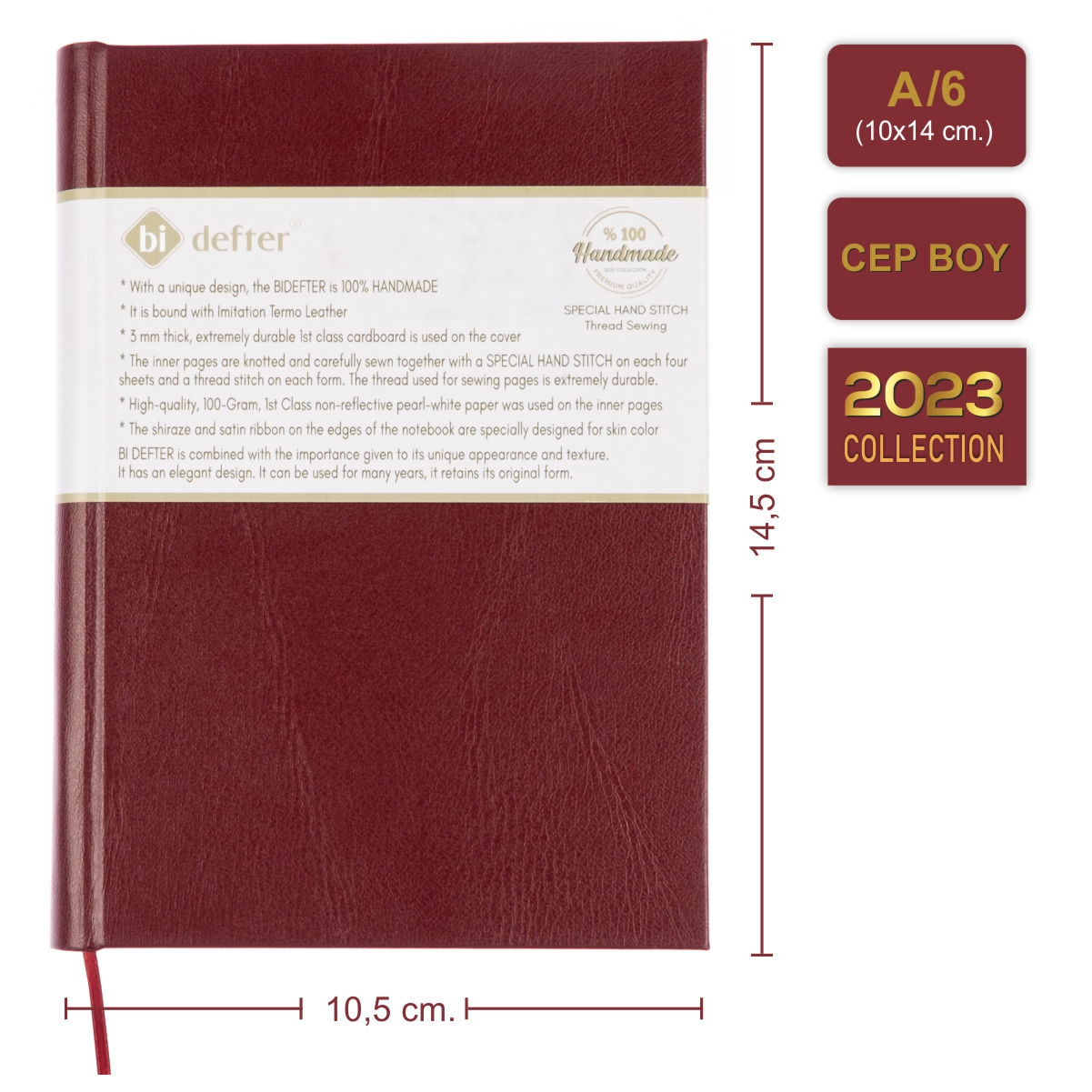 Noktalı Defter – Termo Deri Ciltli